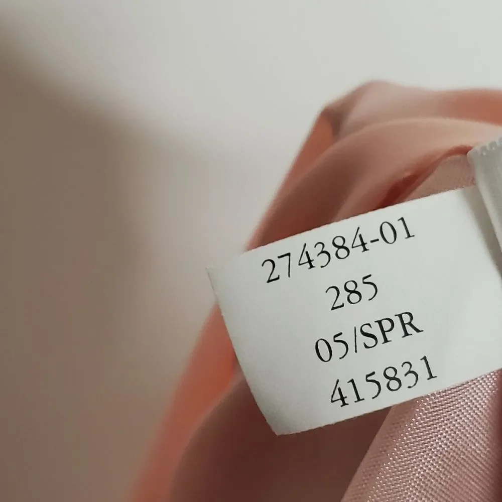 Y2K 00s 2005 Banana Republic Pastel Pink 100% Silk Tulle Pleated Mini Skirt Sz 4 - Picture 7 of 7